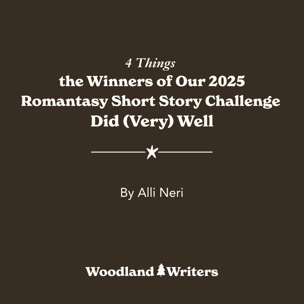 4 things the winners of our 2025 Romantasy short story challenge did (very) well