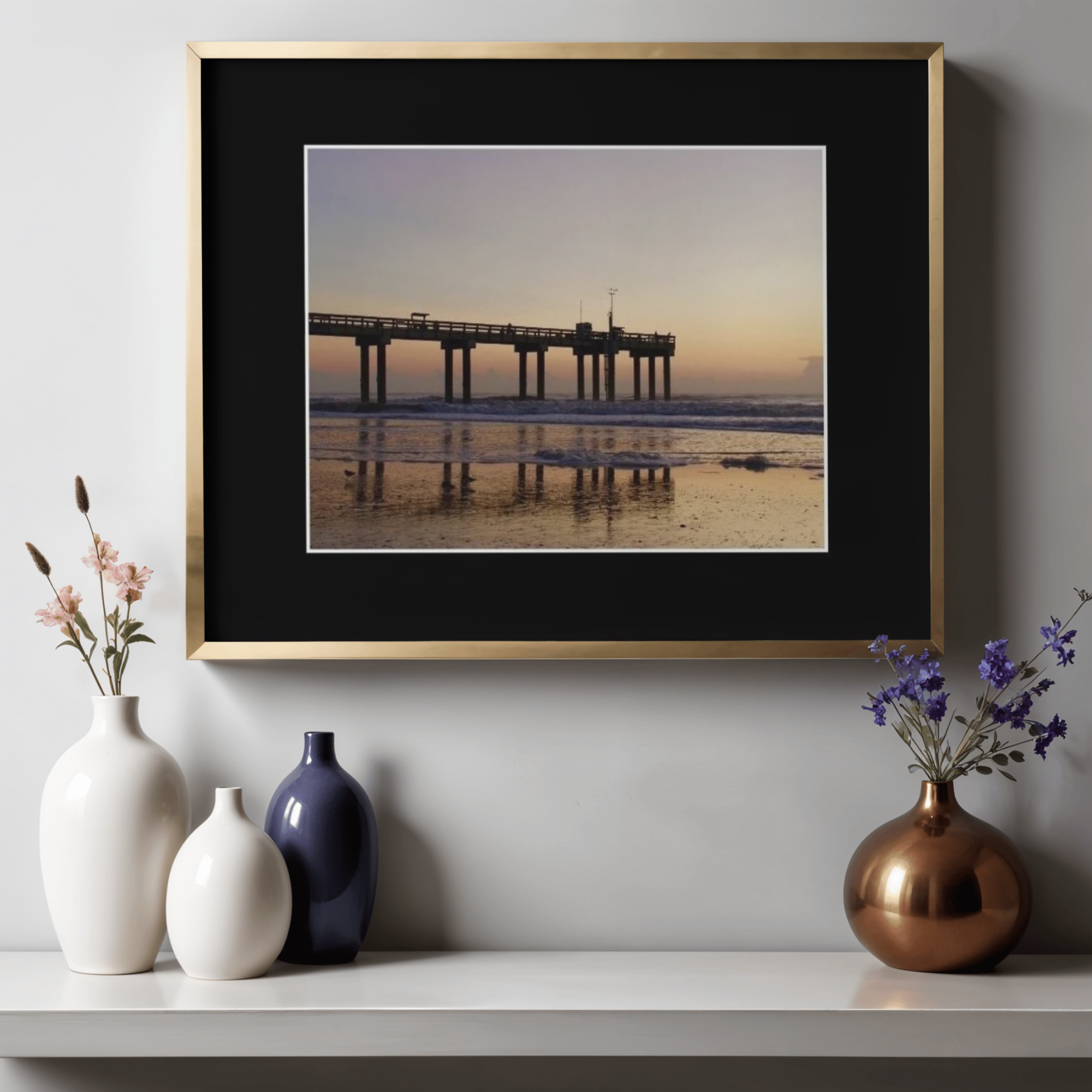 St. Augustine Beach Pier | Paper Print - Unframed