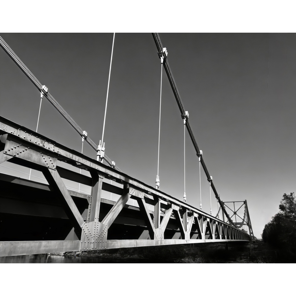 Hal Adams Bridge | Metal and Canvas Print