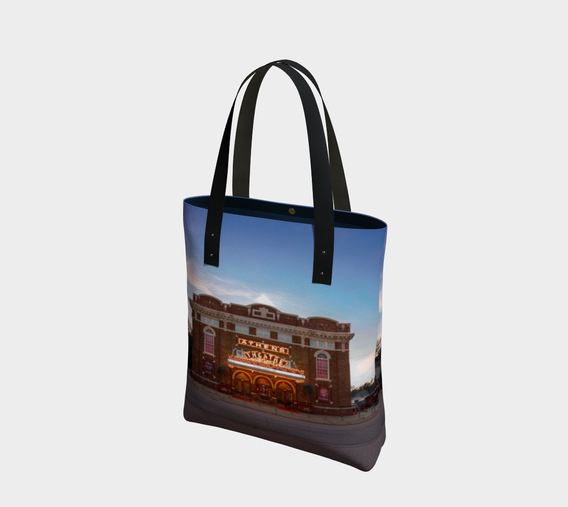 Athens Theatre at Dusk Tote Bag