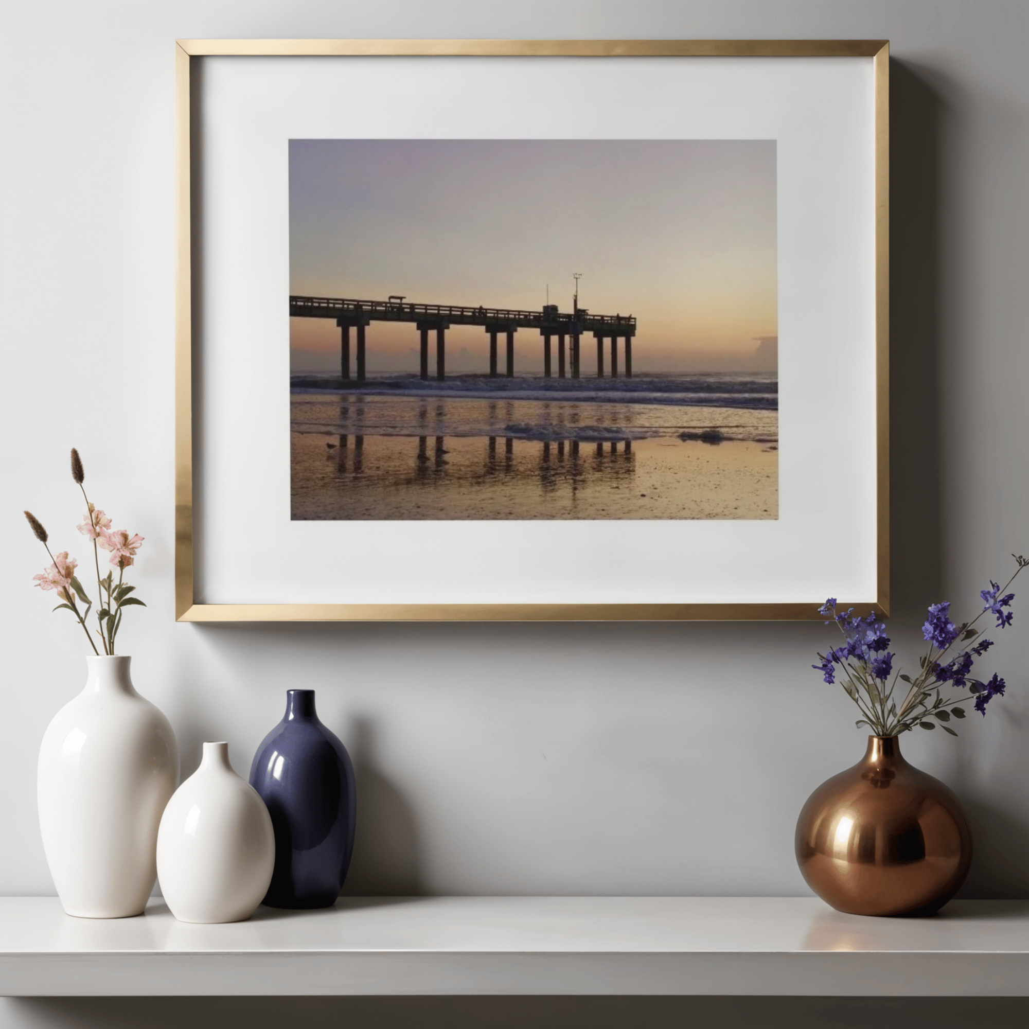 St. Augustine Beach Pier | Paper Print - Unframed
