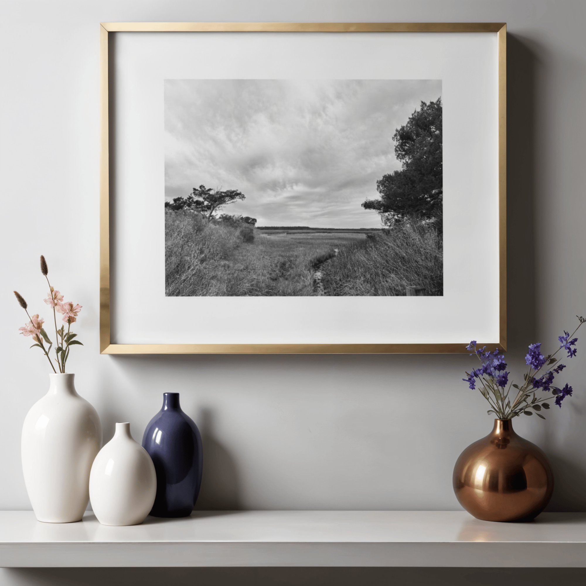 Light Over the Marsh | Paper Print - Unframed
