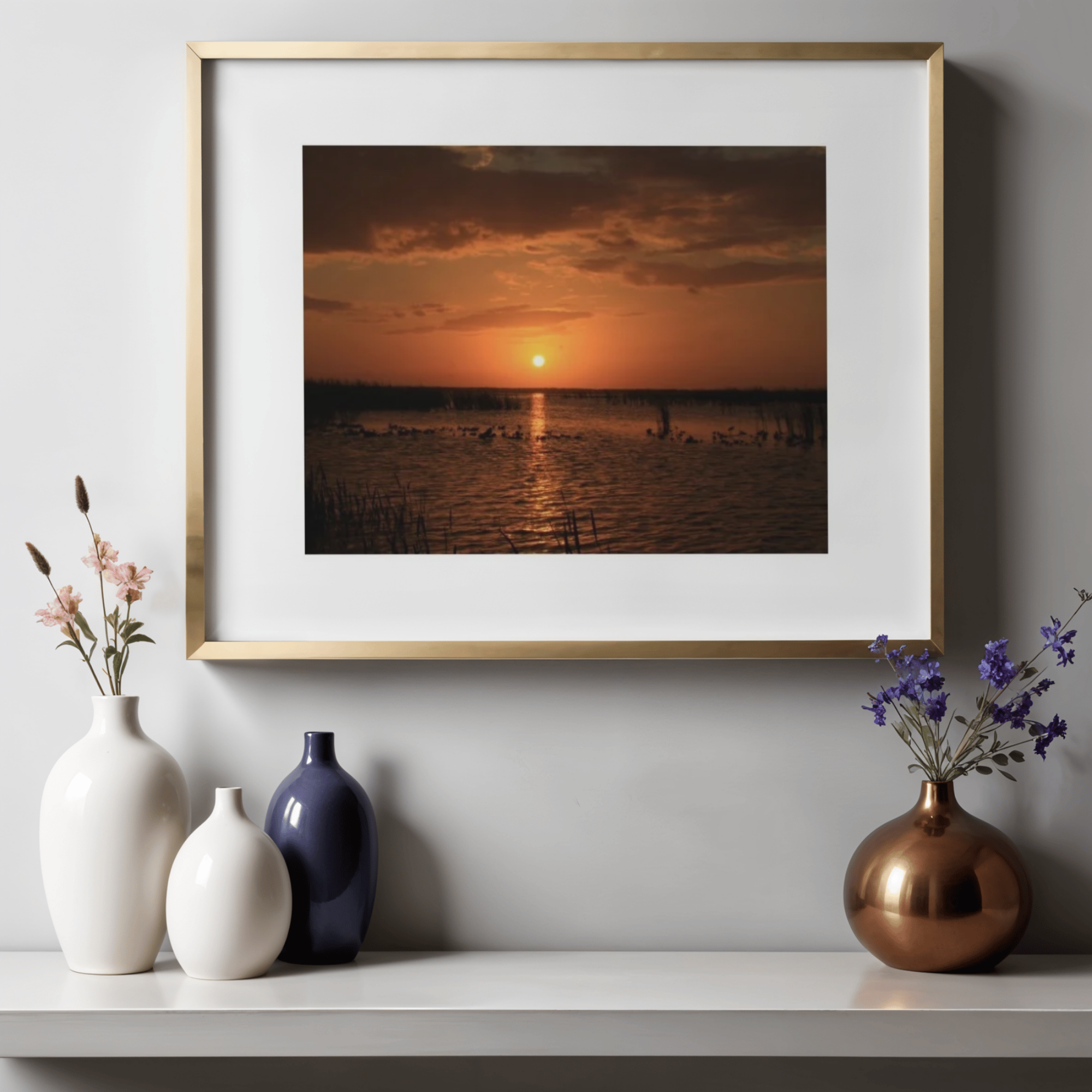 Lake Sunset | Paper Print - Unframed