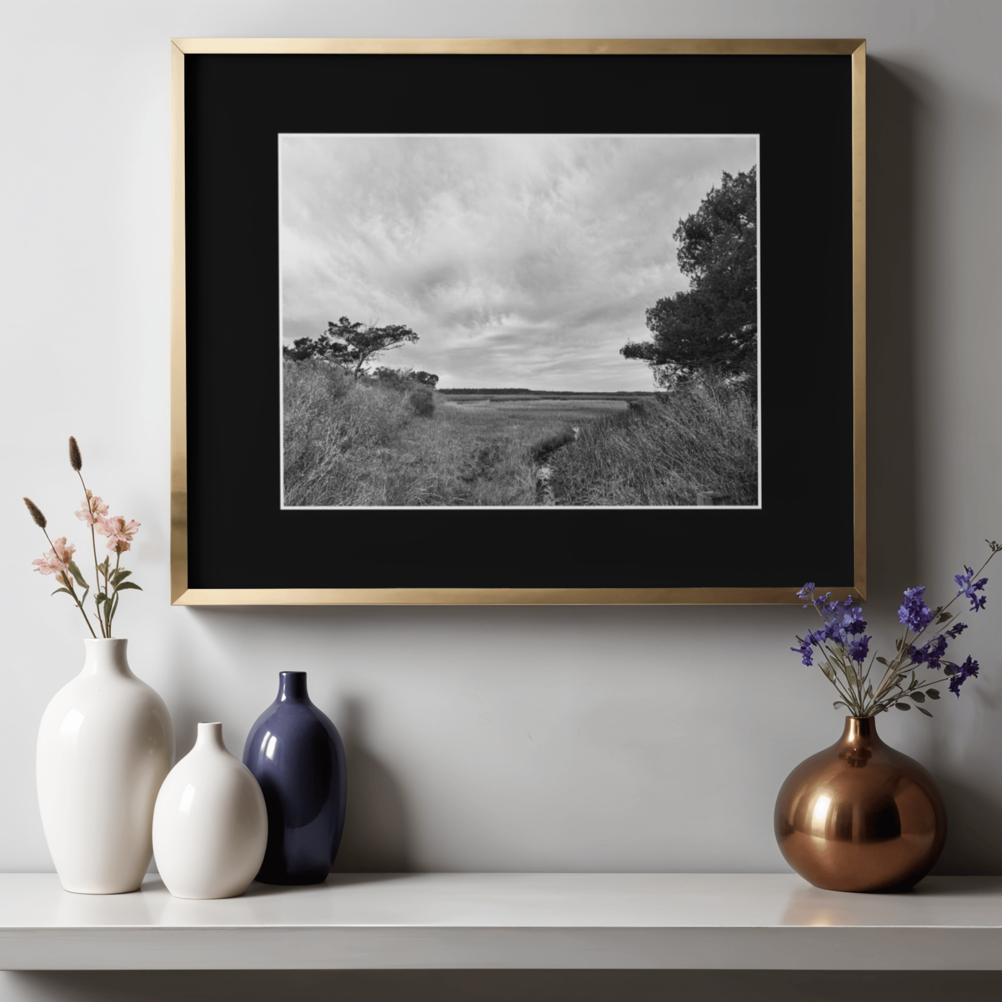 Light Over the Marsh Black Mat.png