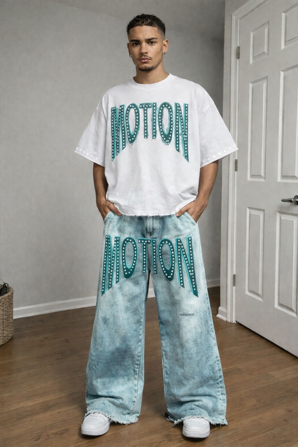 All Motive. White Tee