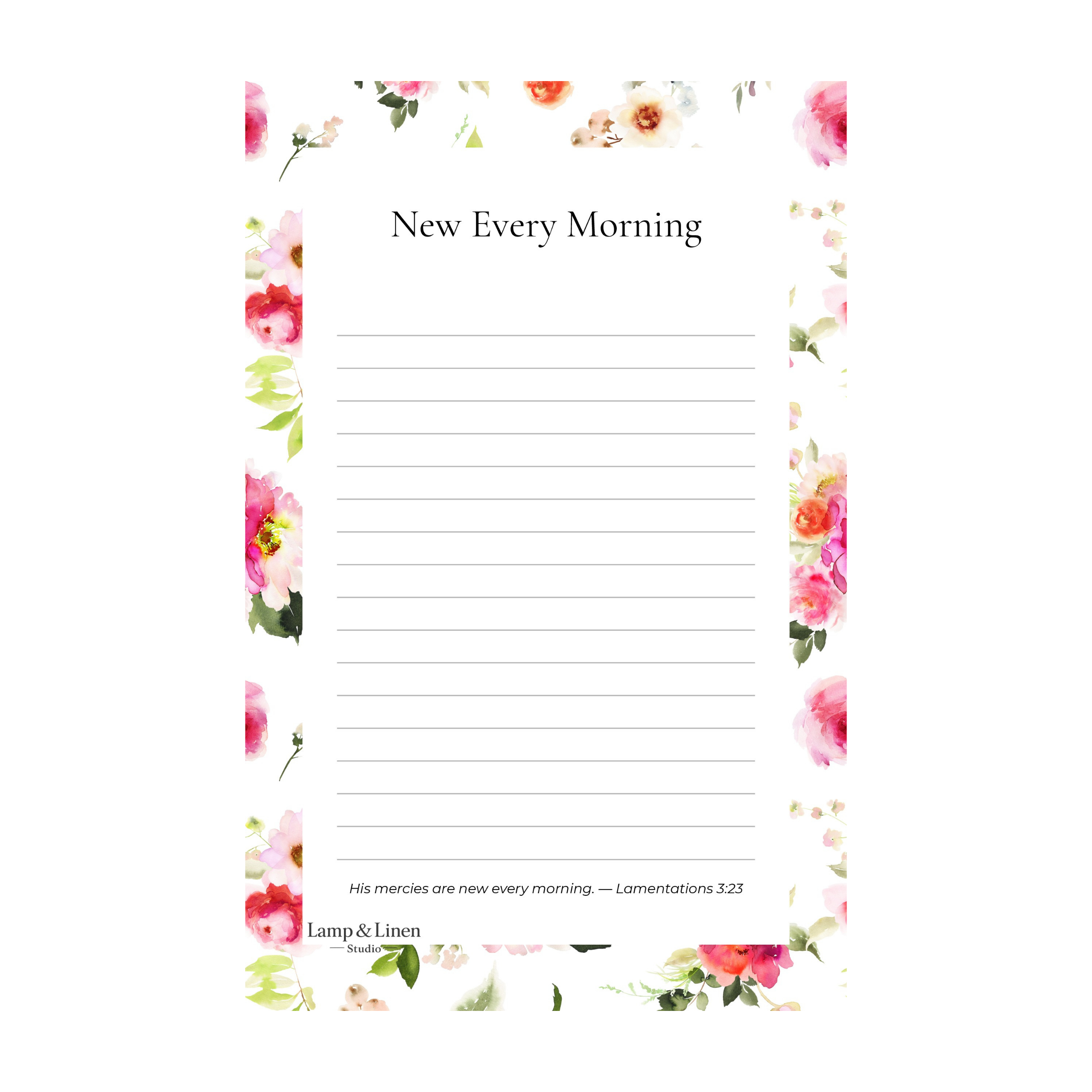New Every Morning Notepad
