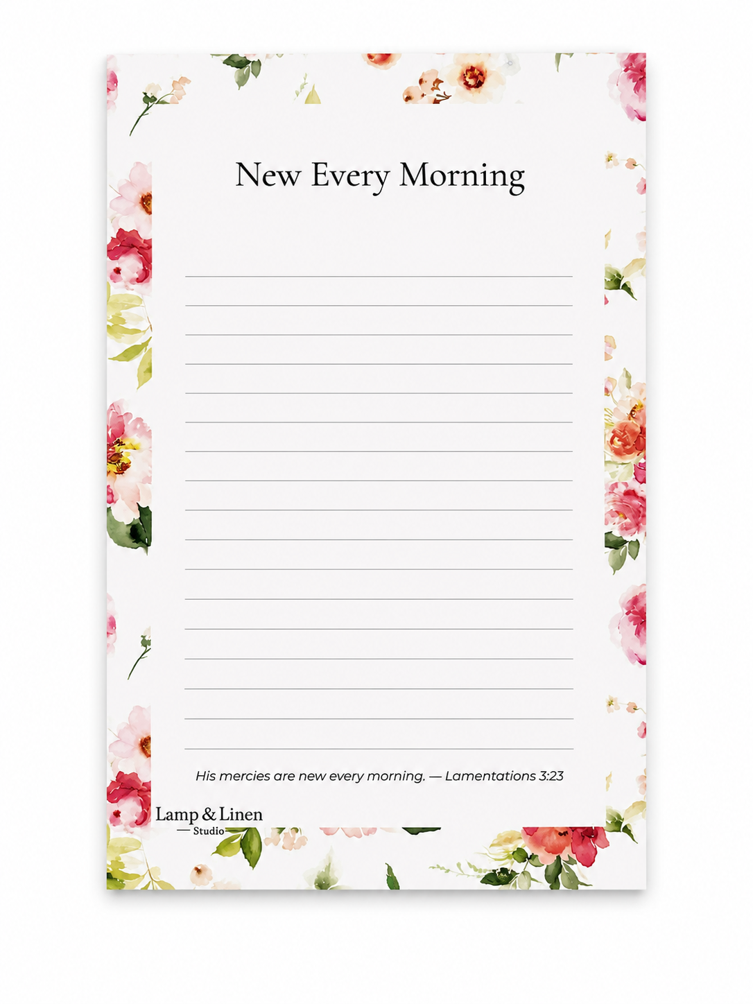 New Every Morning Notepad