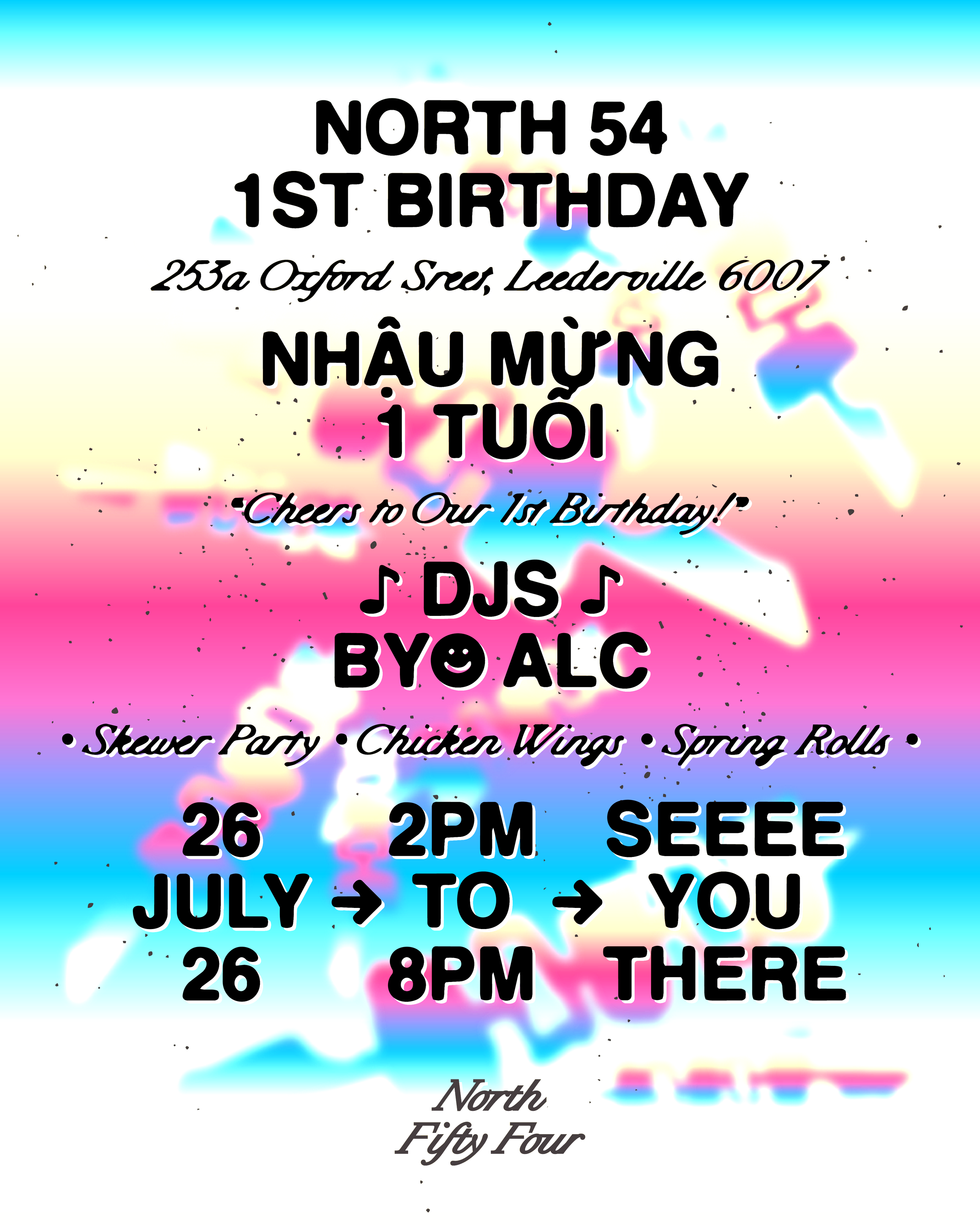 NORTH 54 TURNS ONE