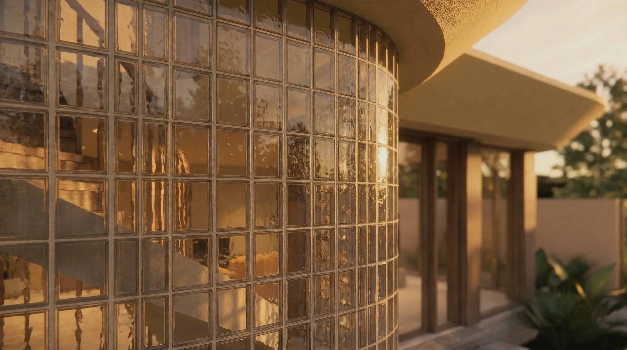 Pavilion - Curved Glass Walls