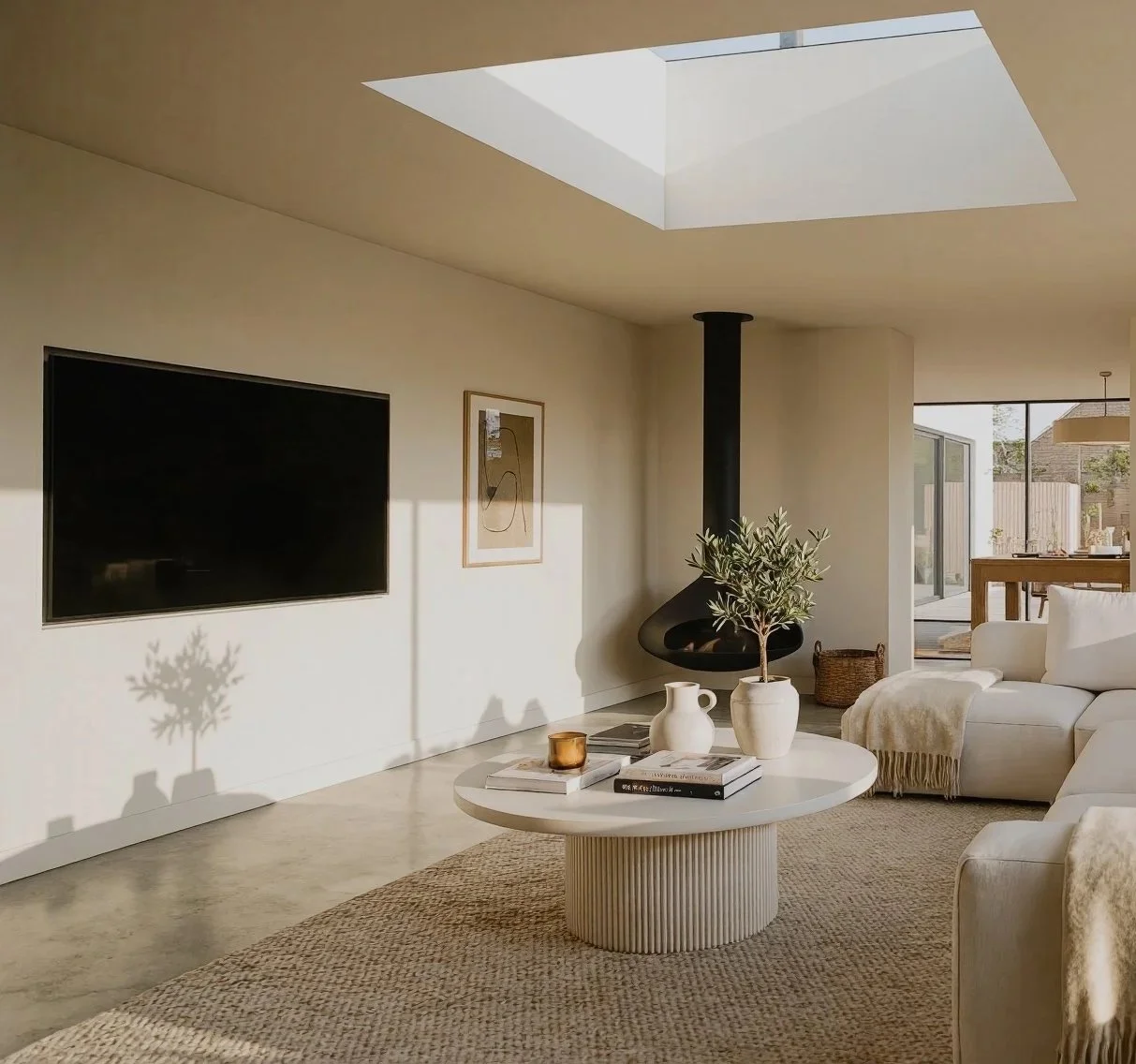 Interior of single-storey rear extension with rooflight, Barnt Green — Taper by Studio Context