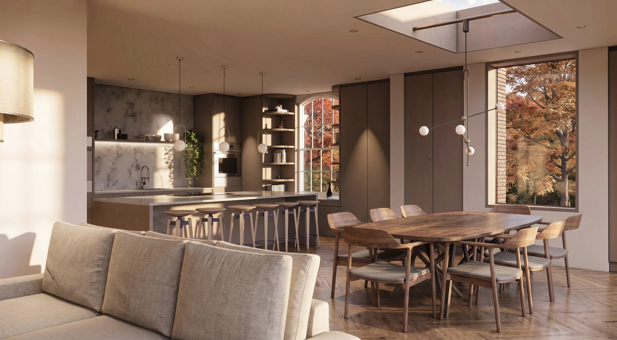 Pier - Open Plan Kitchen + Living + Dining
