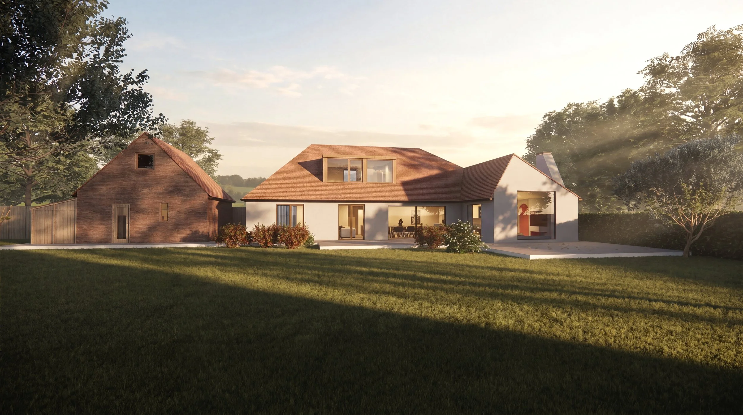 Vault - Rear Elevation Garden View