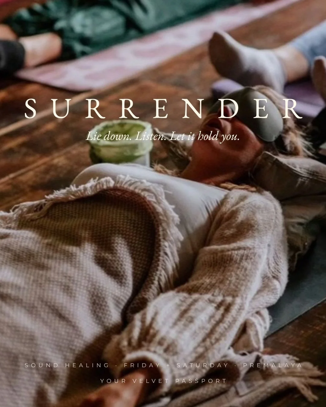 What if, for a little while, you didn't have to hold it all together?

Sound healing sounds mysterious until you experience it, so here's what actually happens. You lie down, get comfortable and close your eyes. Then different instruments are played 