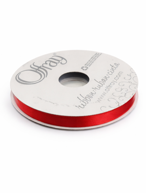 Red Satin Ribbon (6mm) - 5 meters