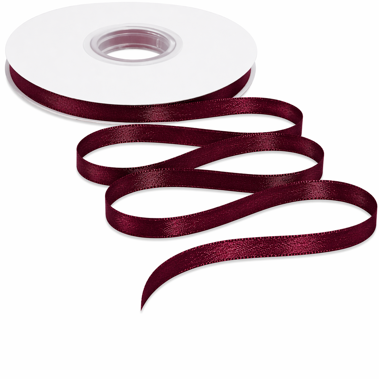 Red Wine Satin Ribbon (6mm) - 45 meters
