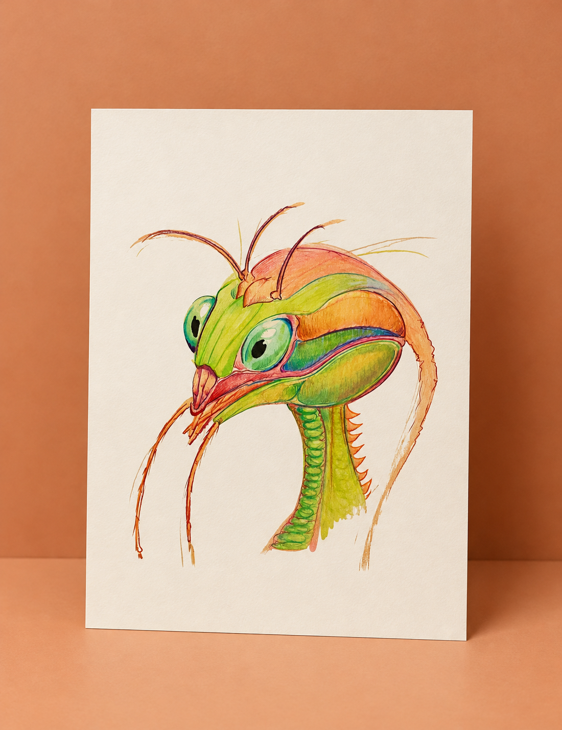 Whimsical Alien Insect Art Print.png
