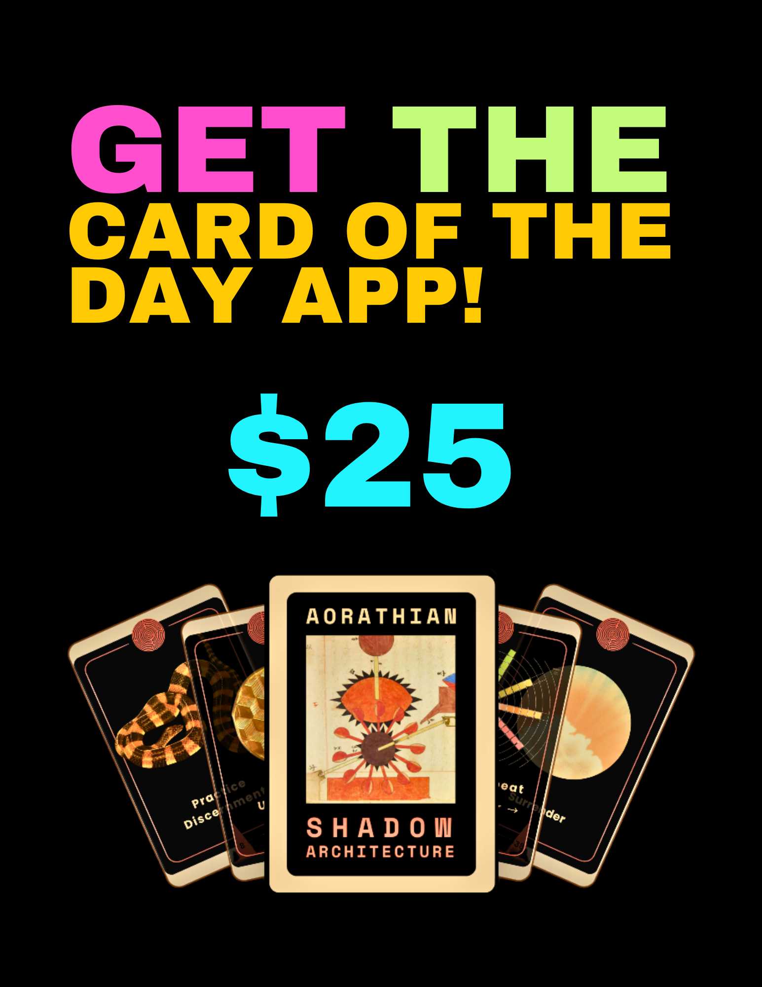 Aorathian Shadow Architecture - Indie Oracle Deck hand made Robin Richardson