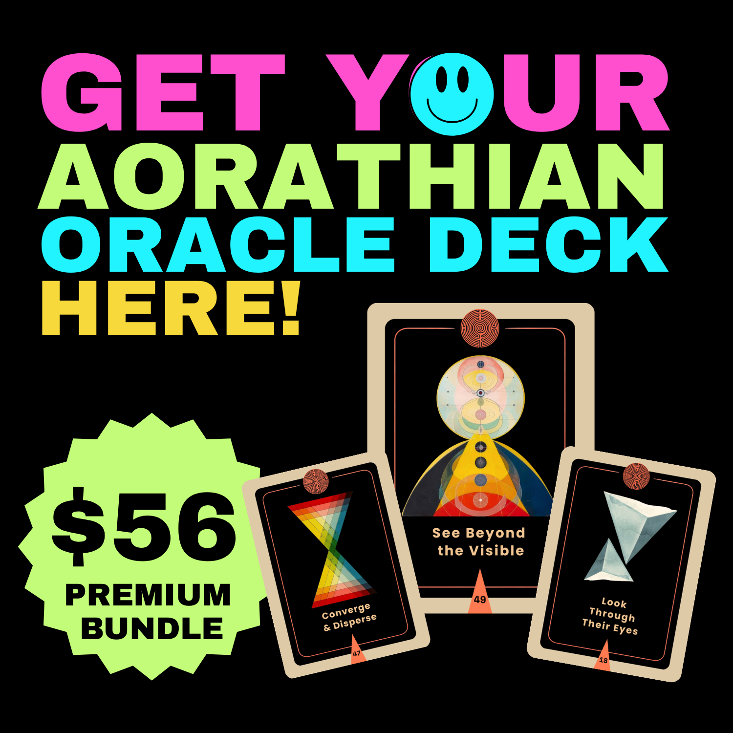 Aorathian Shadow Architecture Deck indie oracle deck tarot hand made Robin Richardson