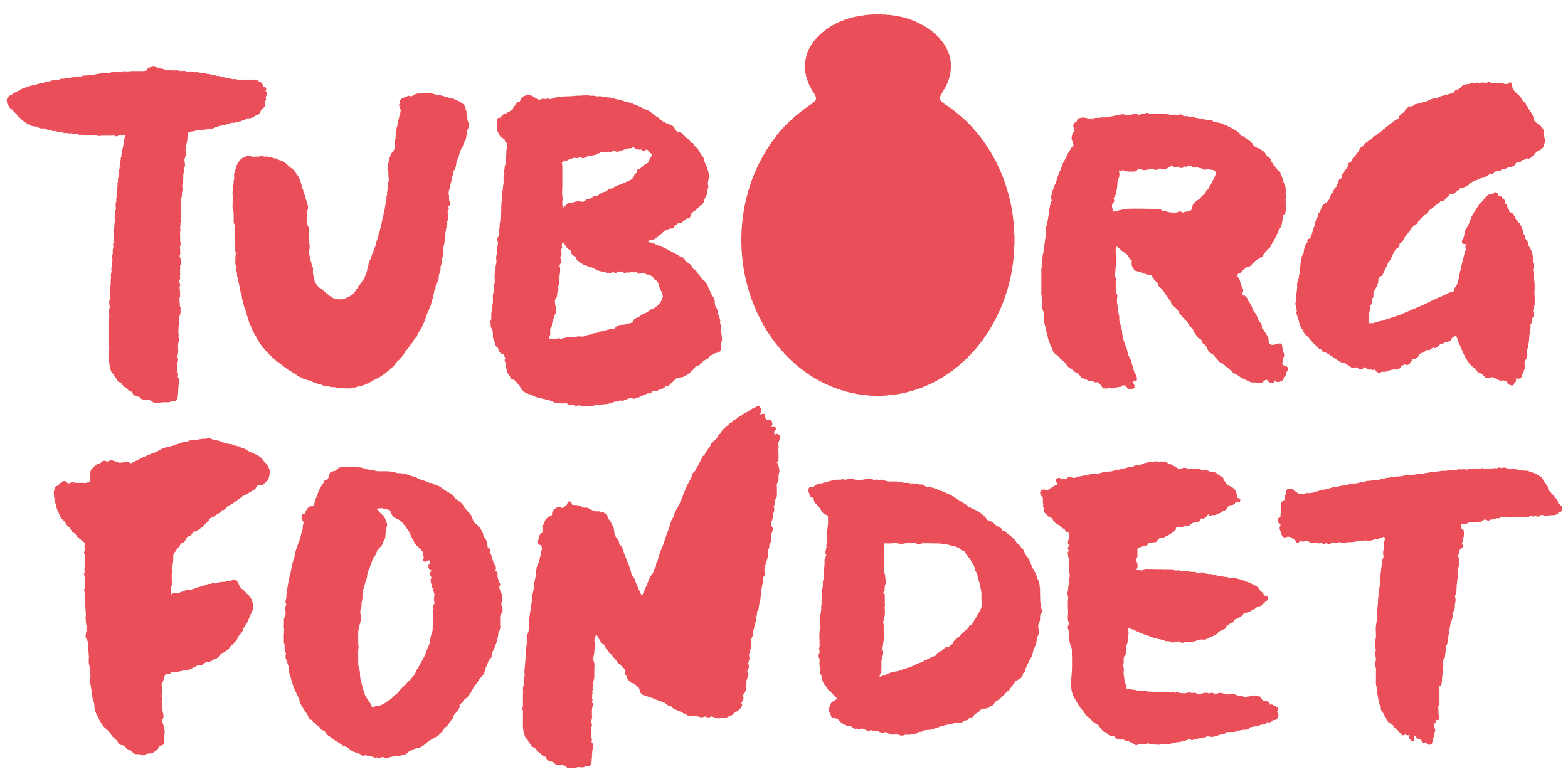 Logo af Tuborg Fondet med rød logo og tekst.