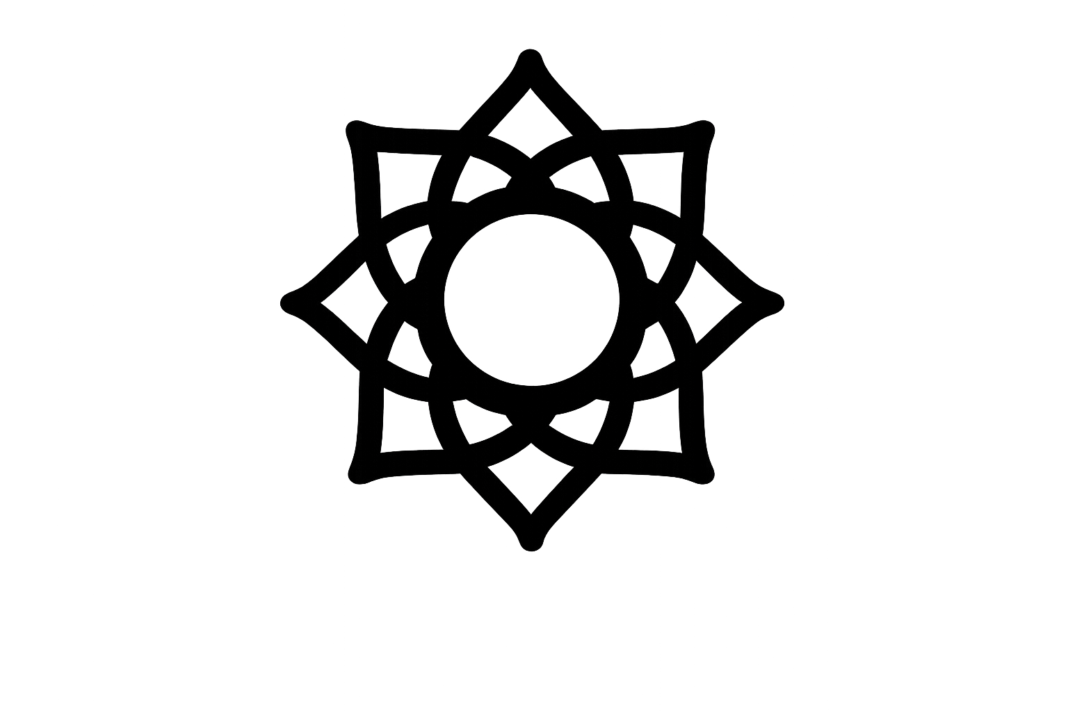 The Hidden Sanctuary Logo in Black