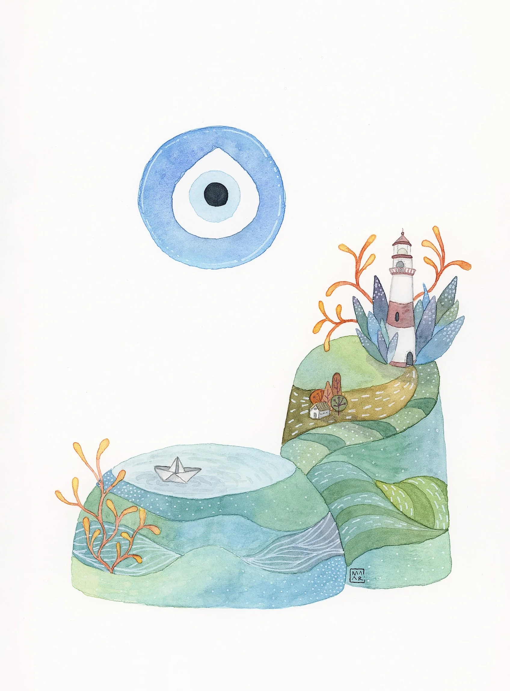 Los Sargazos II. 21 x 28.5 cm