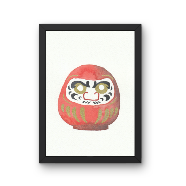 Daruma.  12 x 16 cm*