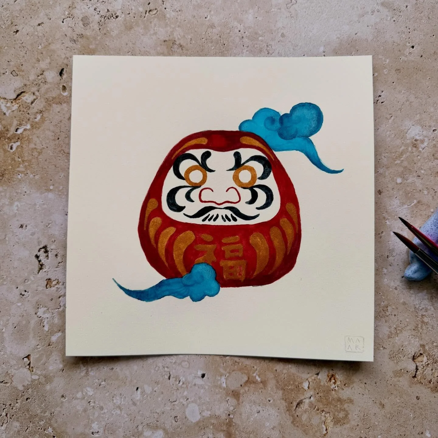 This #daruma wen straight to Madrid 🪽🪽