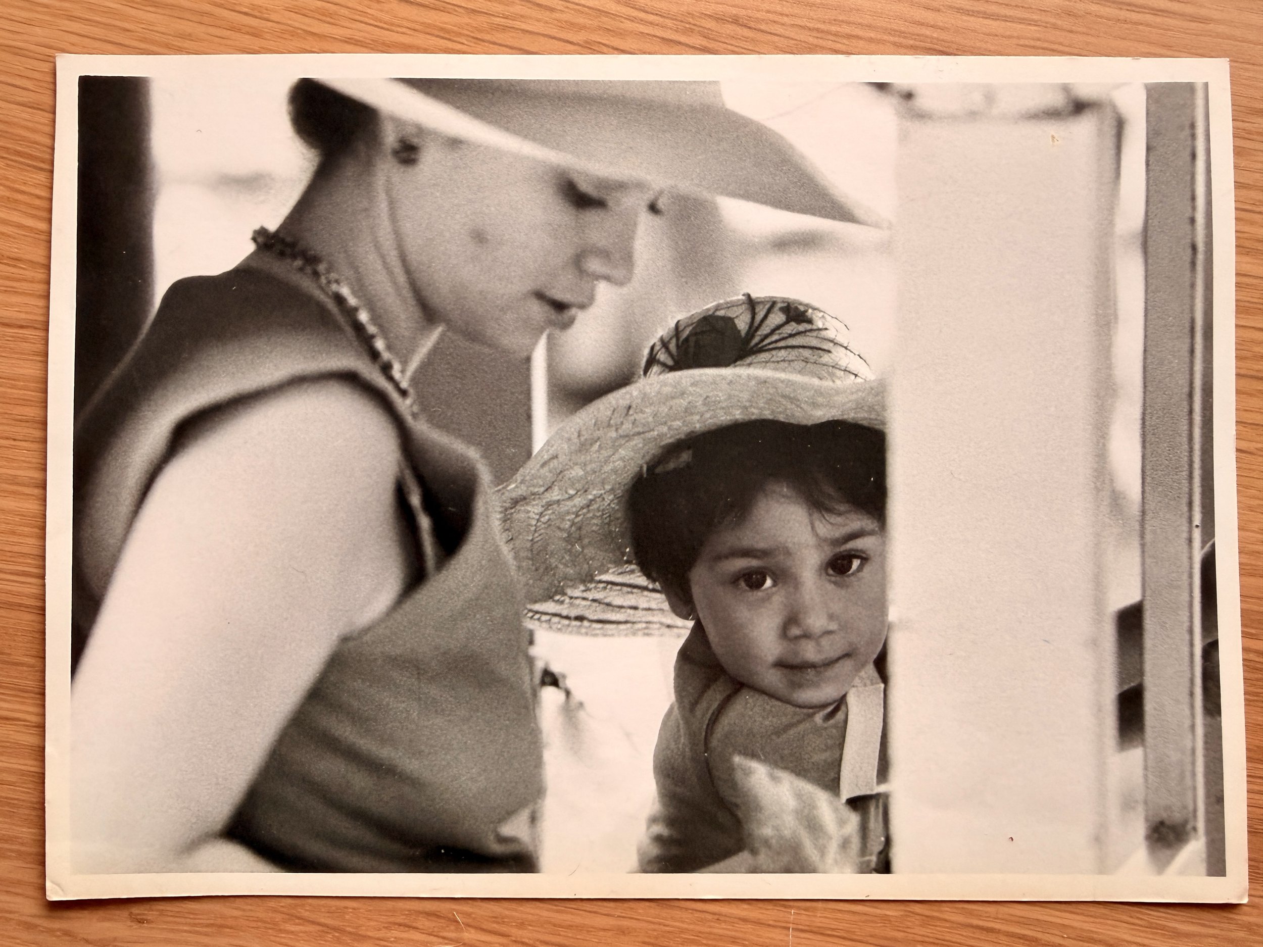 Little girl in straw hat