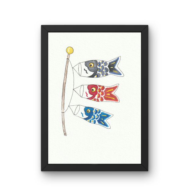 Koinibori.  12 x 16 cm*