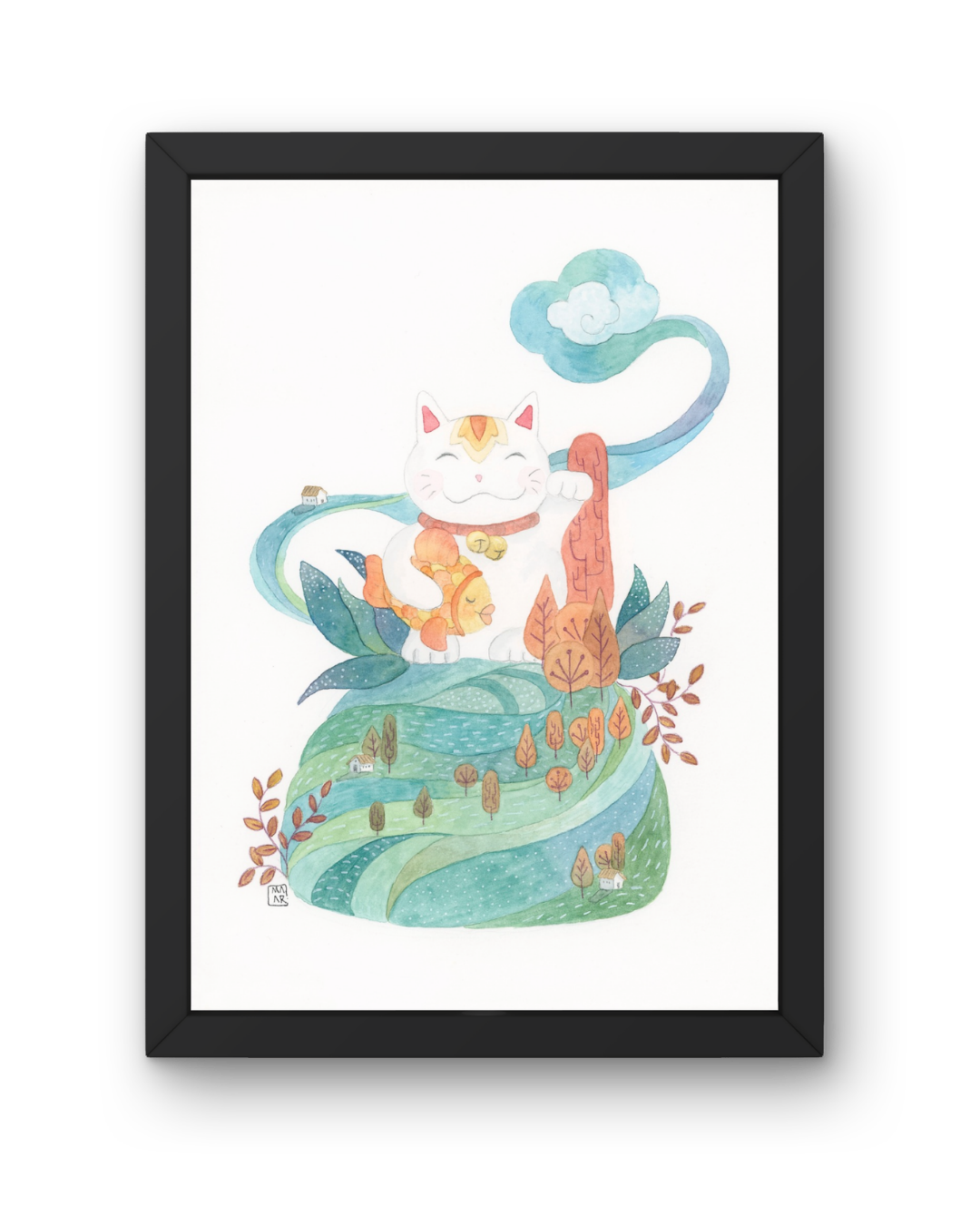 Isla Maneki-Neko. 21 x 28.5 cm