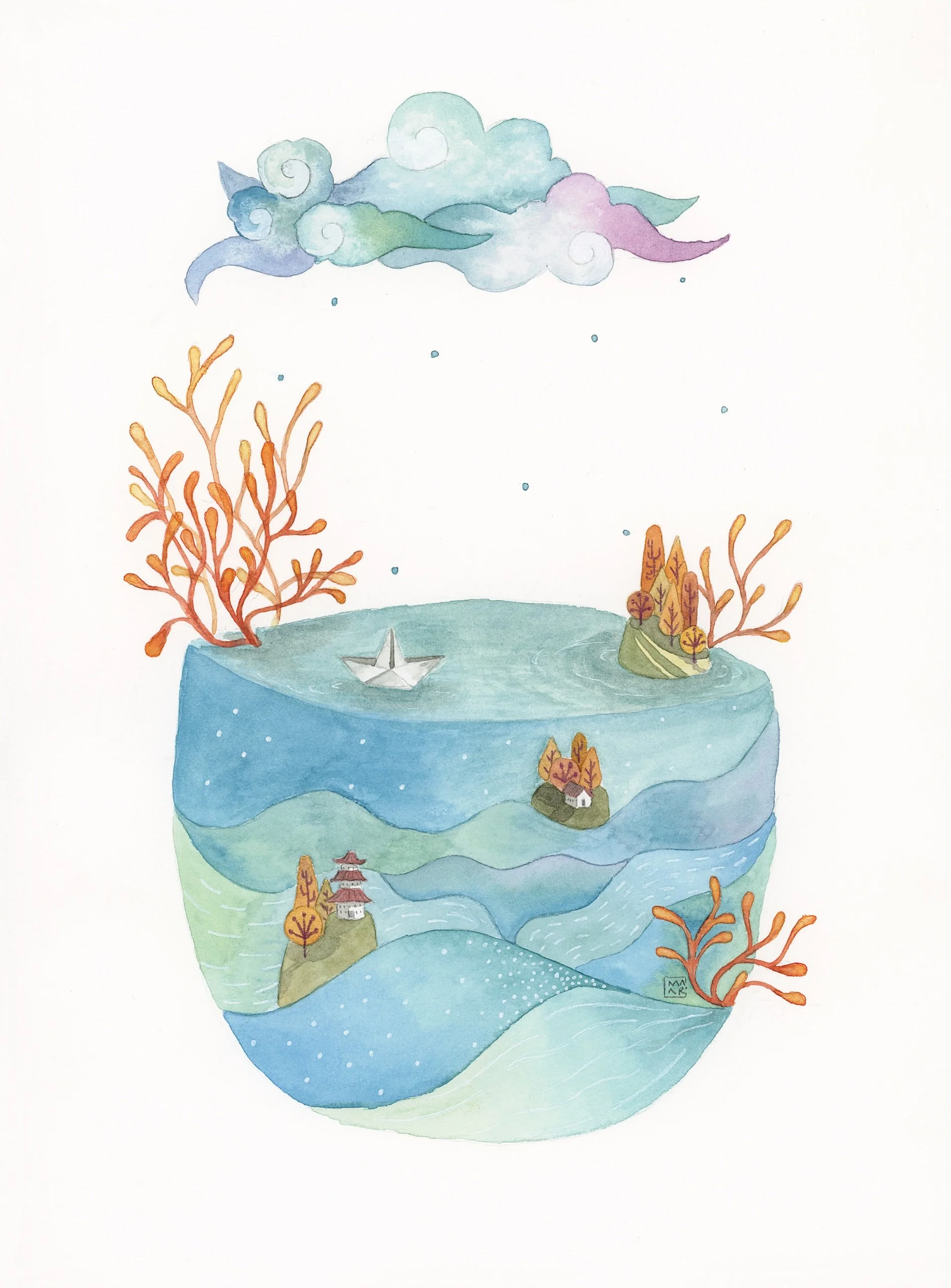 Los Sargazos I. 21 x 28.5 cm