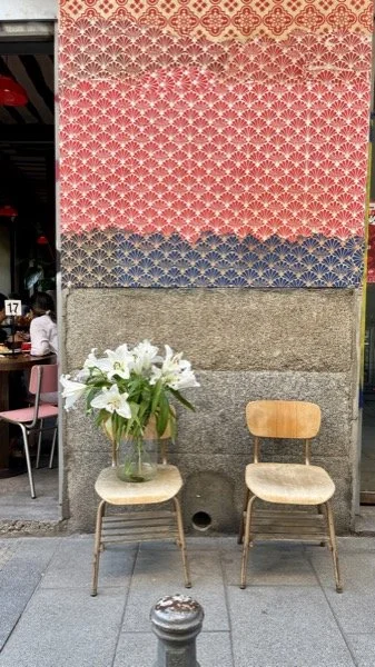 Waiting by the lillies