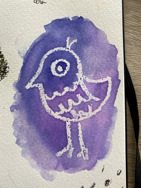 Purple birdie