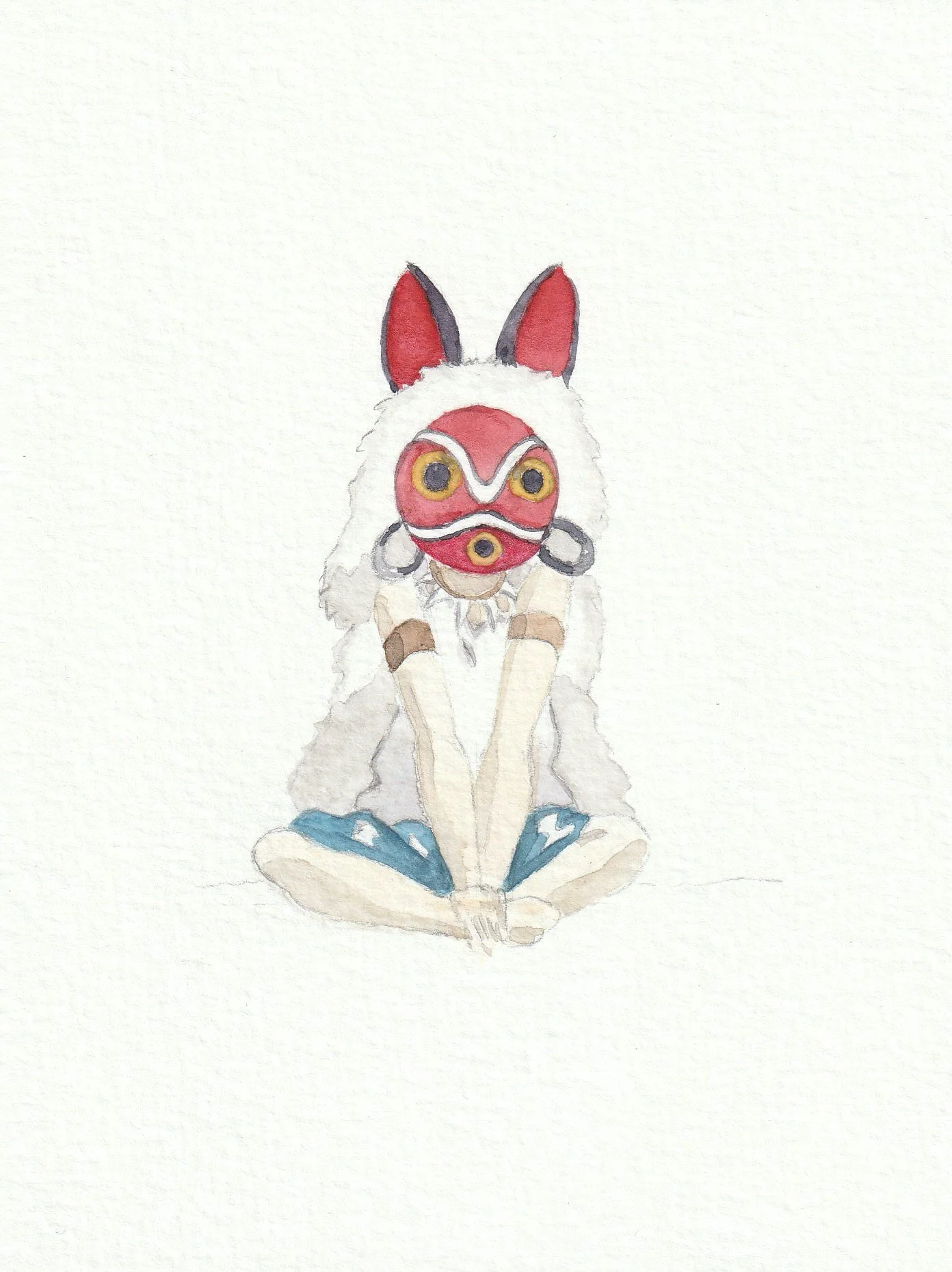 Princess Mononoke. 12 x 16 cm