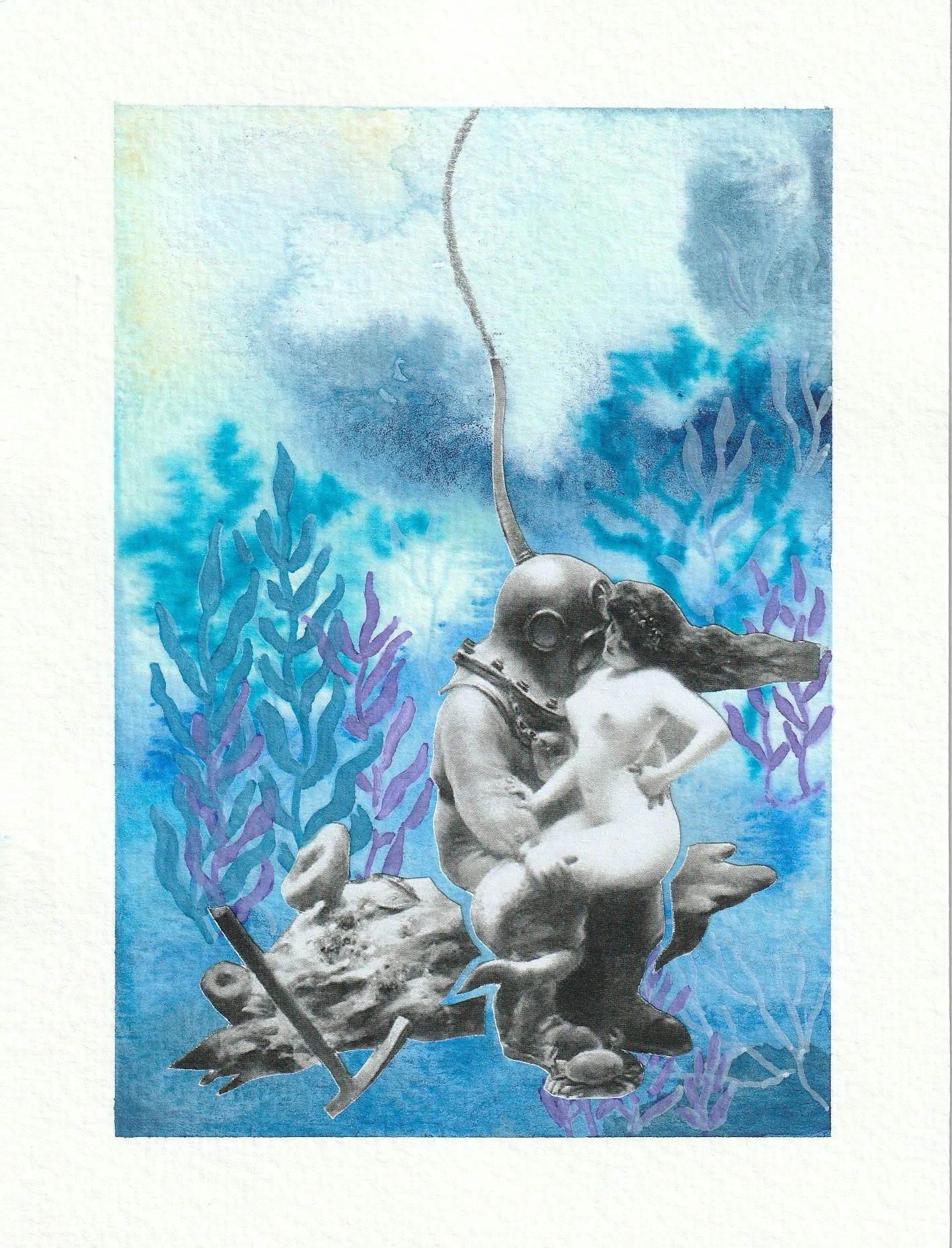 The meeting. 12 x 16 cm