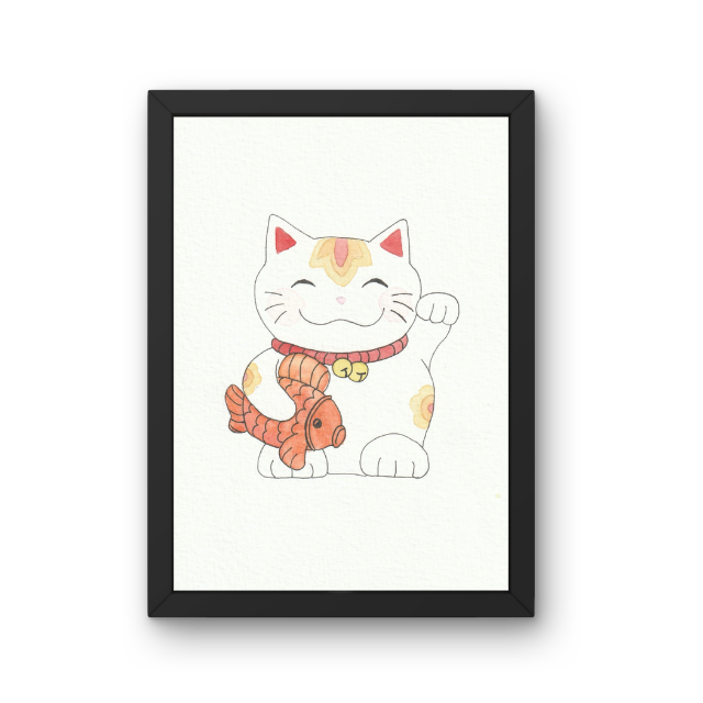 Maneki-Neko. 12 x 16 cm*