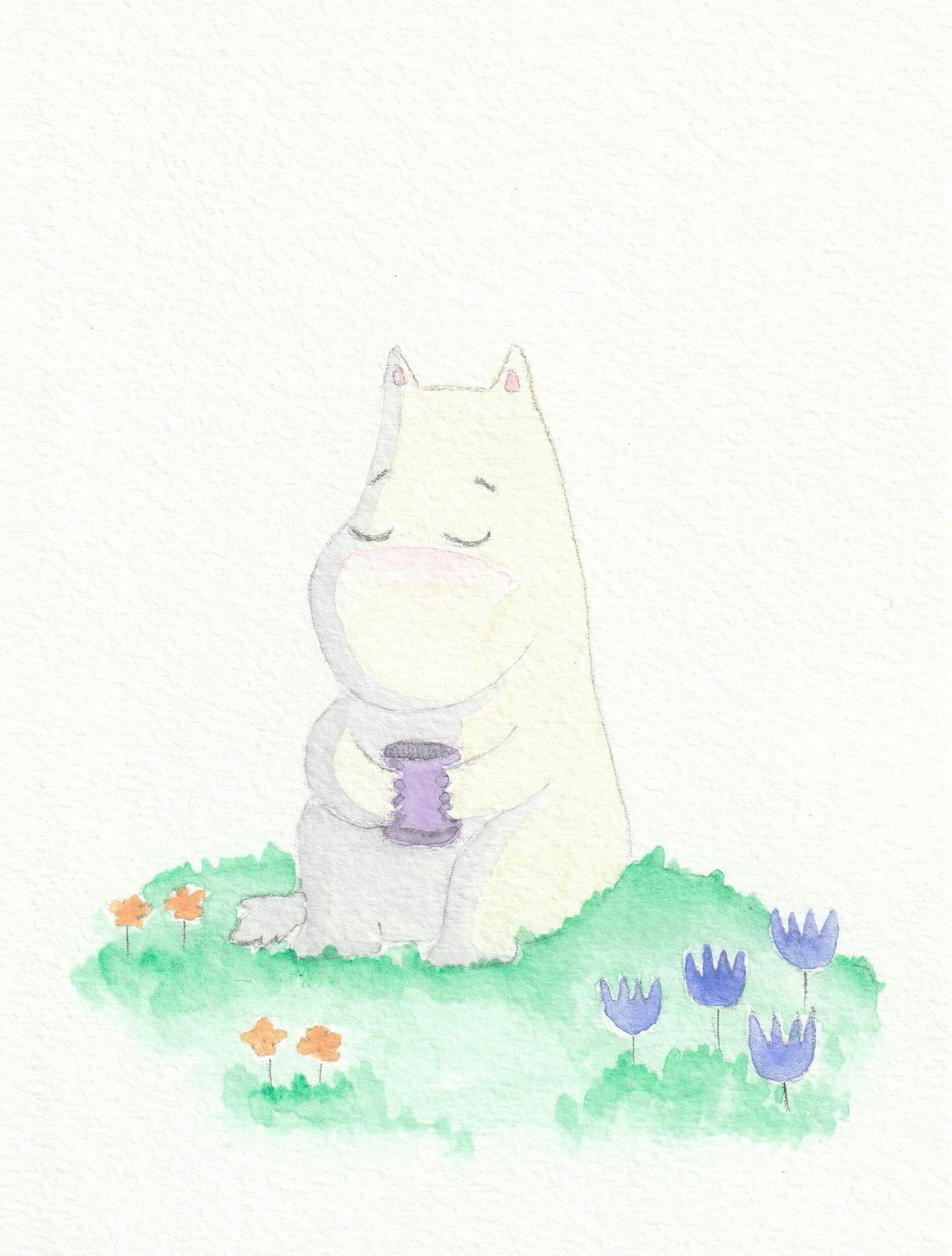 Moomintroll. 12 x 16 cm