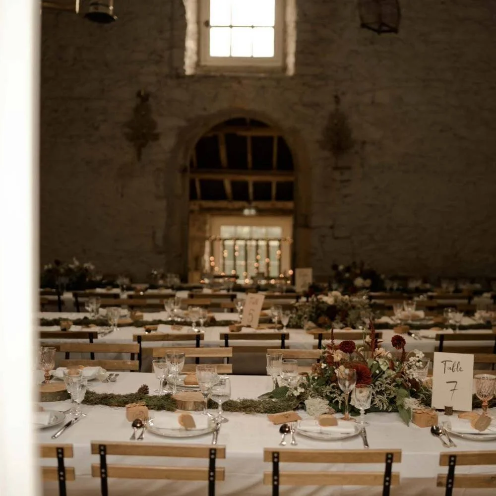 Habillage tables mariage E&Y