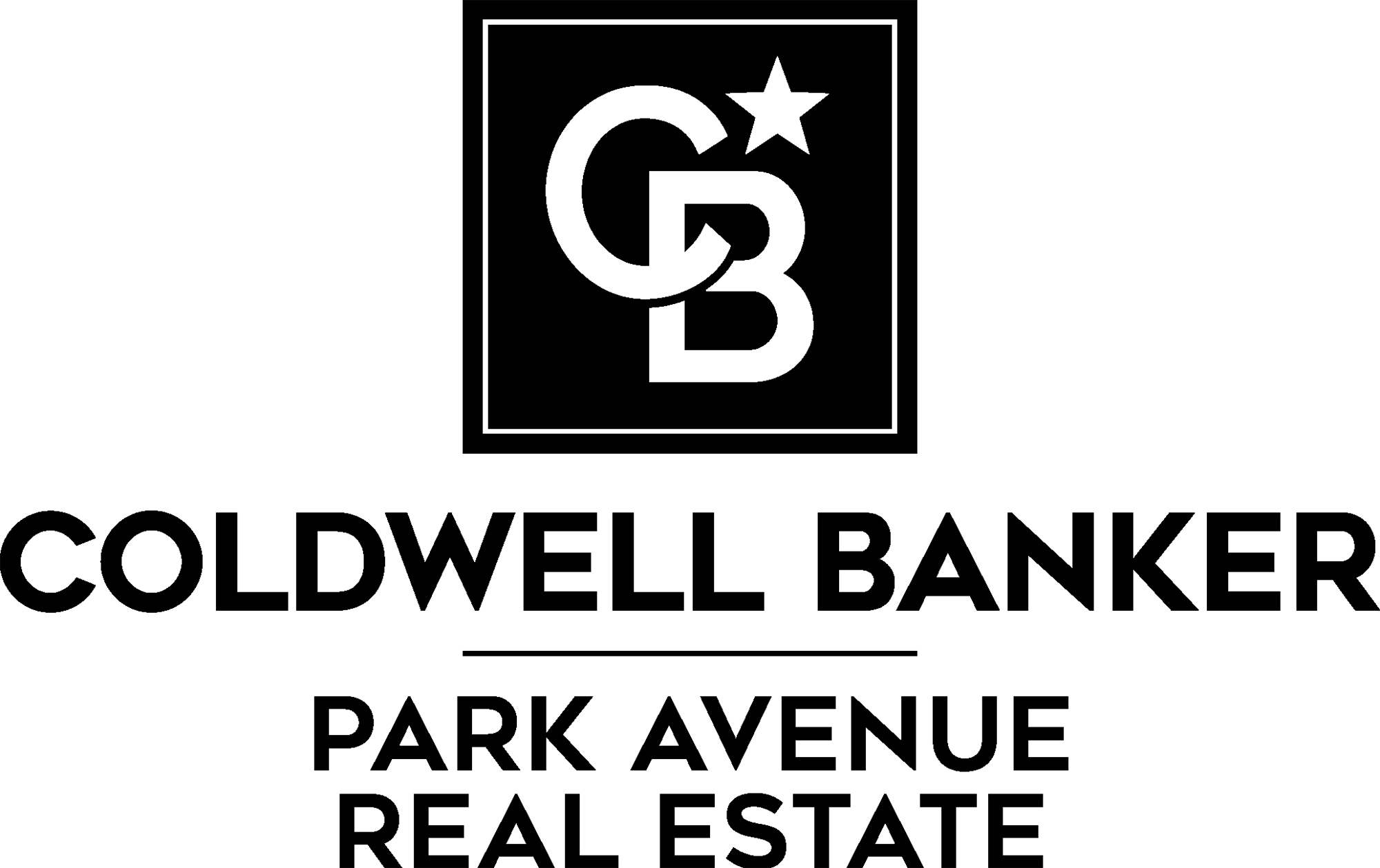 Black and white Coldwell Banker Park Avenue Real Estate logo
