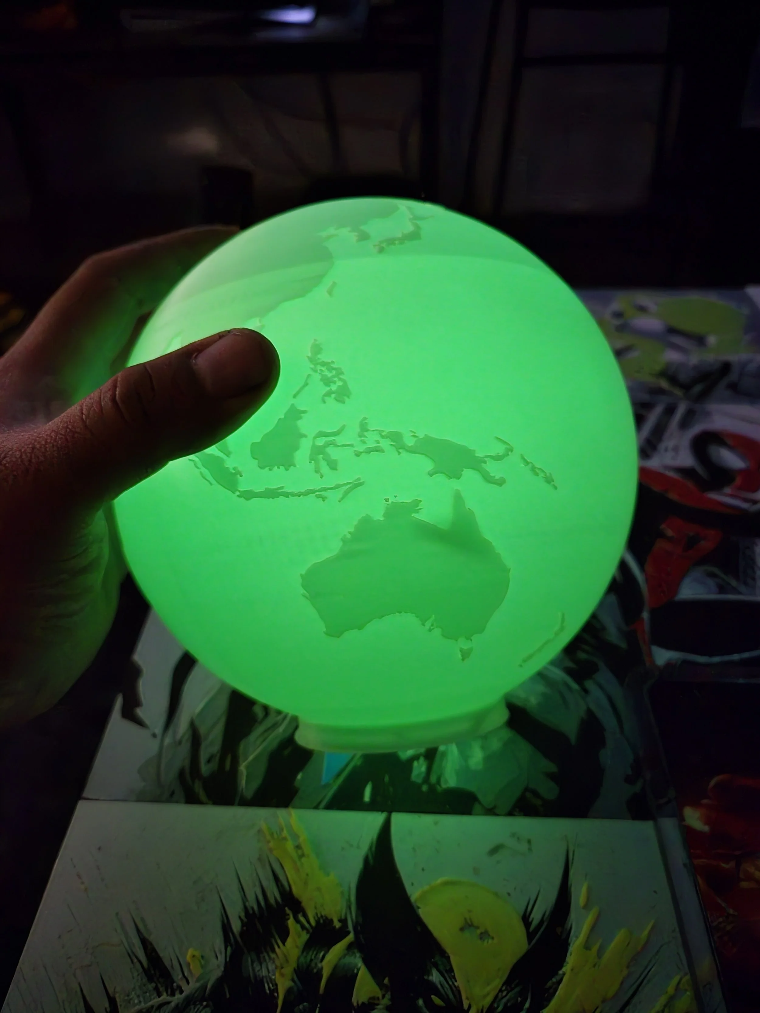 Glow in the Dark battery candle lamp