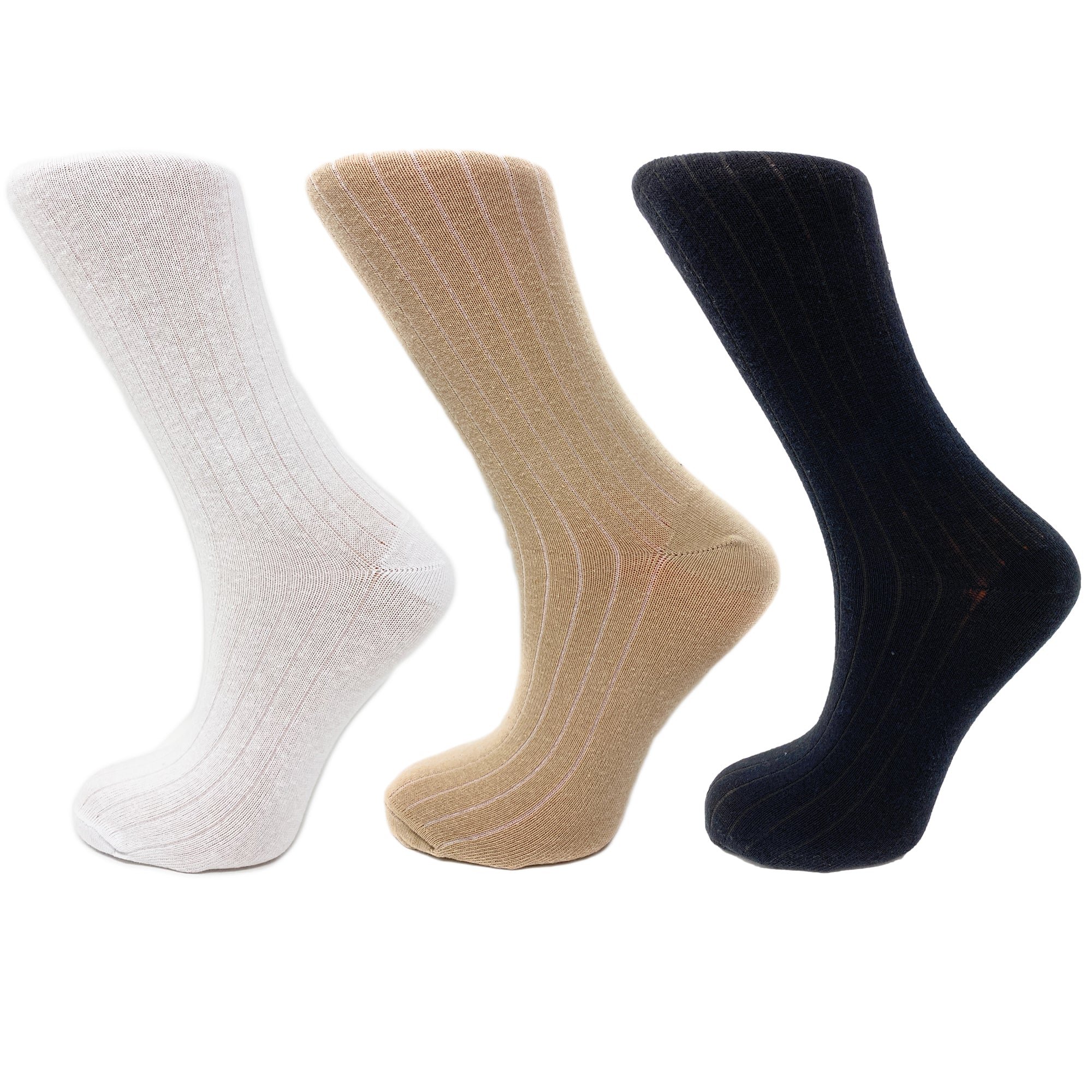 3 Pairs of Women's Mid-Calf Colorful Socks - Soft, Breathable, & Moisture-Wicking