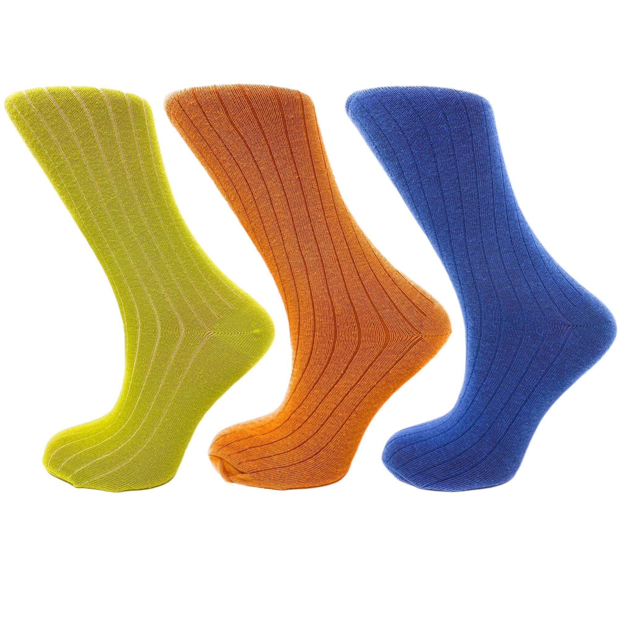 3 Pairs of Women's Mid-Calf Colorful Socks - Soft, Breathable, & Moisture-Wicking