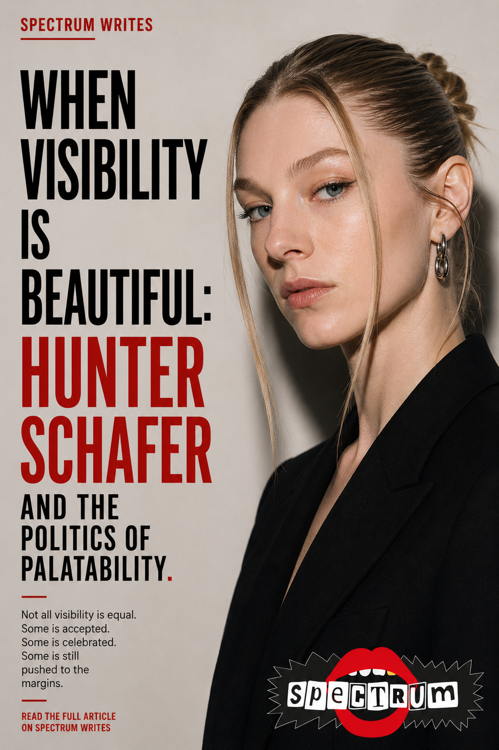 When Visibility Is Beautiful: Hunter Schafer and the Politics of Palatability