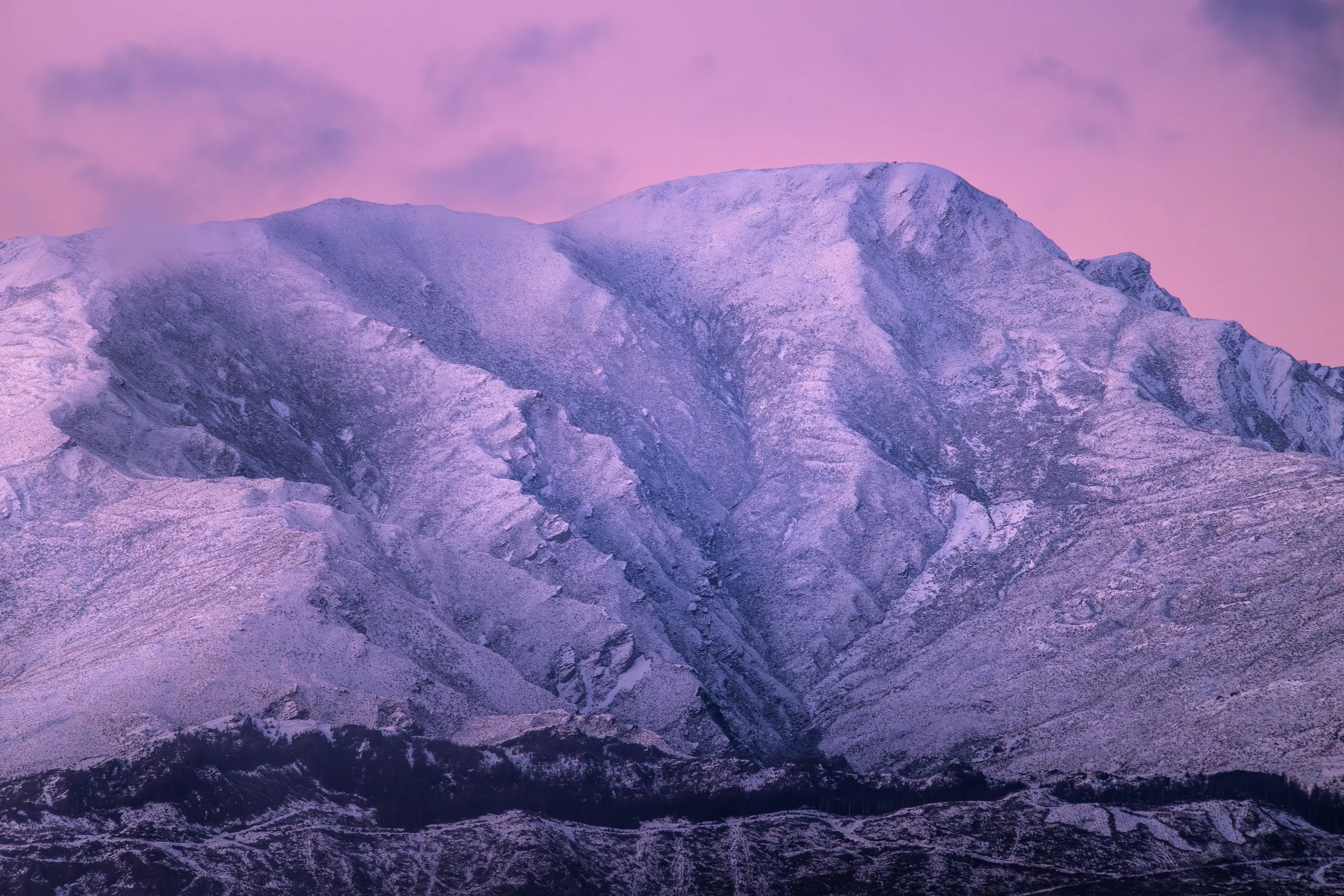 Crown Range — Winter Twilight Fine Art Print