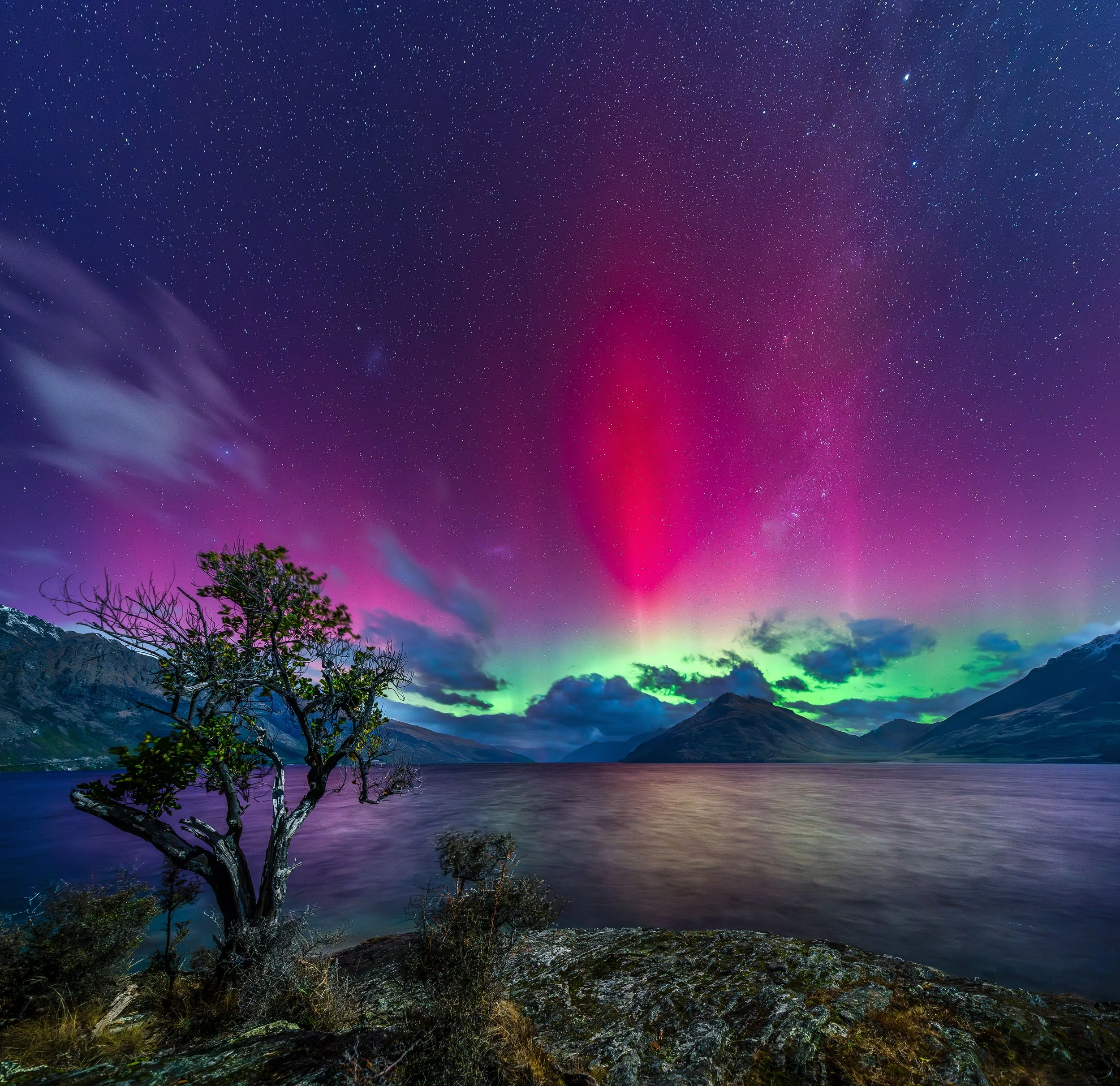 Electric Land: Aurora Australis Art Print