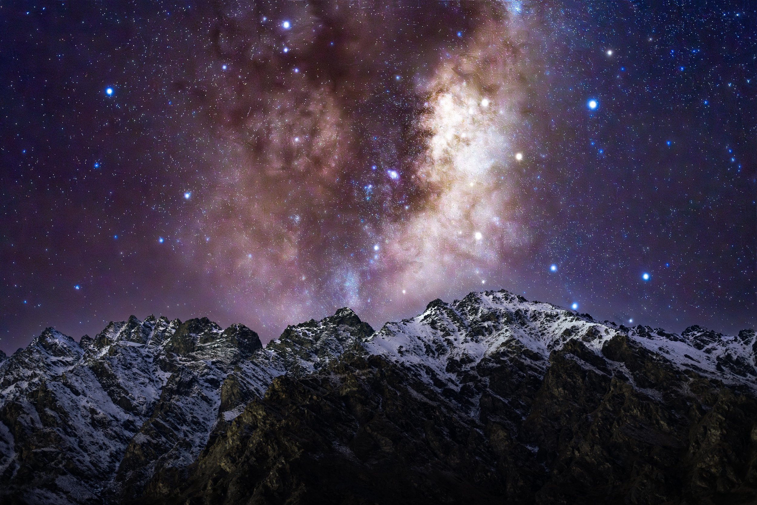 Remarkables Nightscape — Milky Way Print | Queenstown NZ