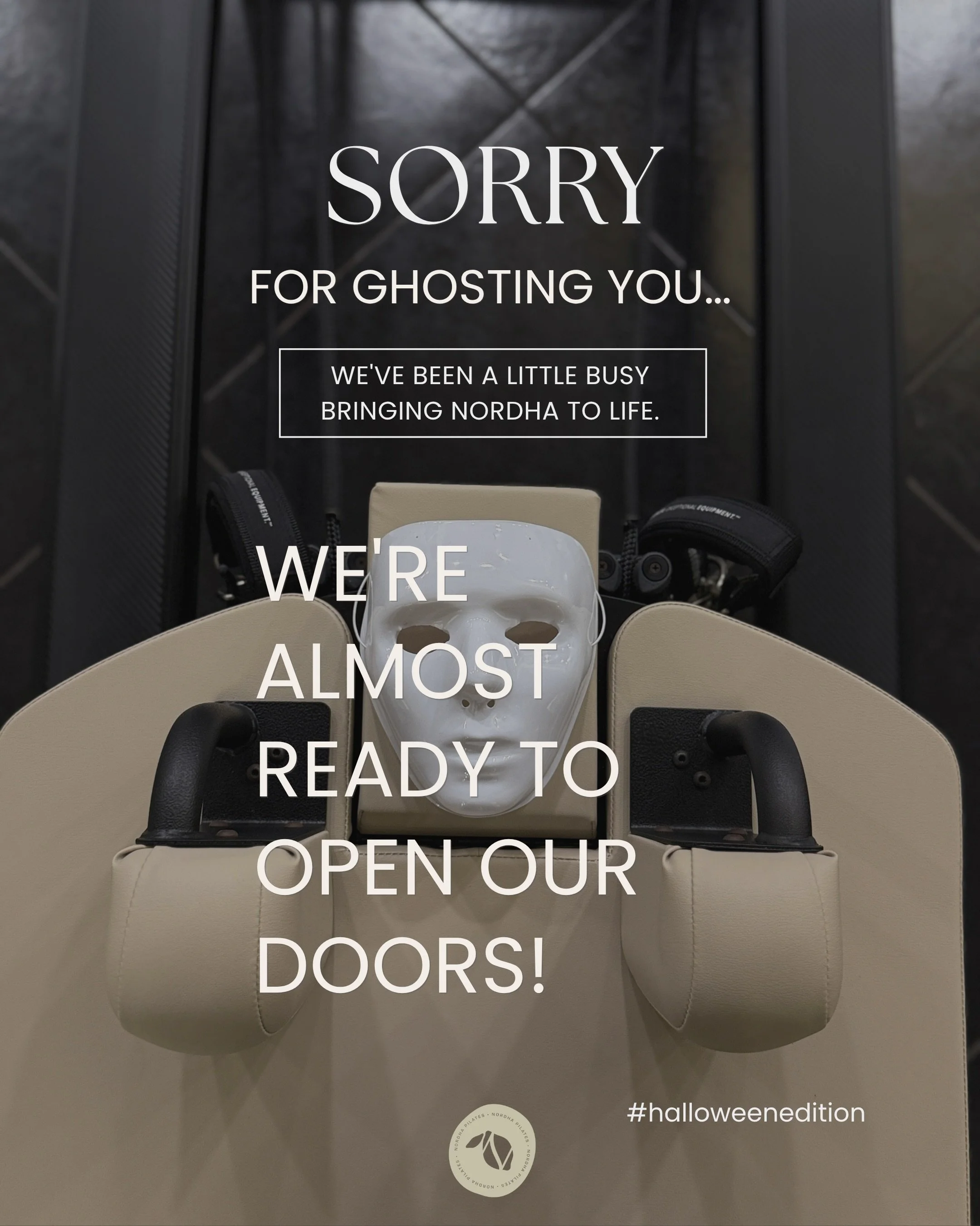 Sorry for ghosting you 👻 We&rsquo;ve been busy bringing House of Nordha to life, and we open next week!

🎃 HAUNTED HOUSE OF NORDHA
Saturday 31 October &middot; 11:00 &middot; &euro;35
A 1-hour Halloween Pilates class, spooky playlist, pumpkin spice
