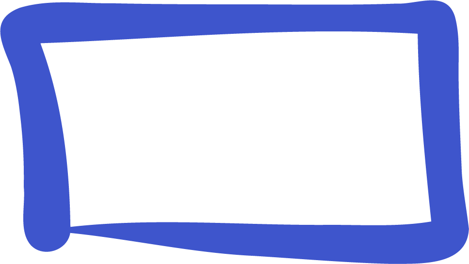 Blaue, abstrakte Zeichnung