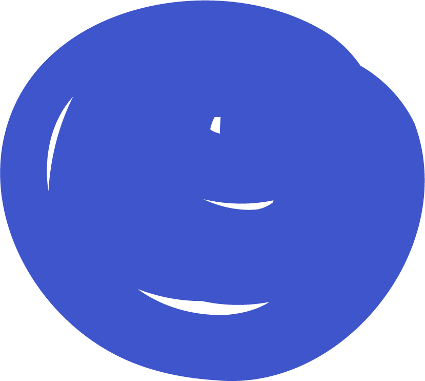 Blaue, abstrakte Zeichnung