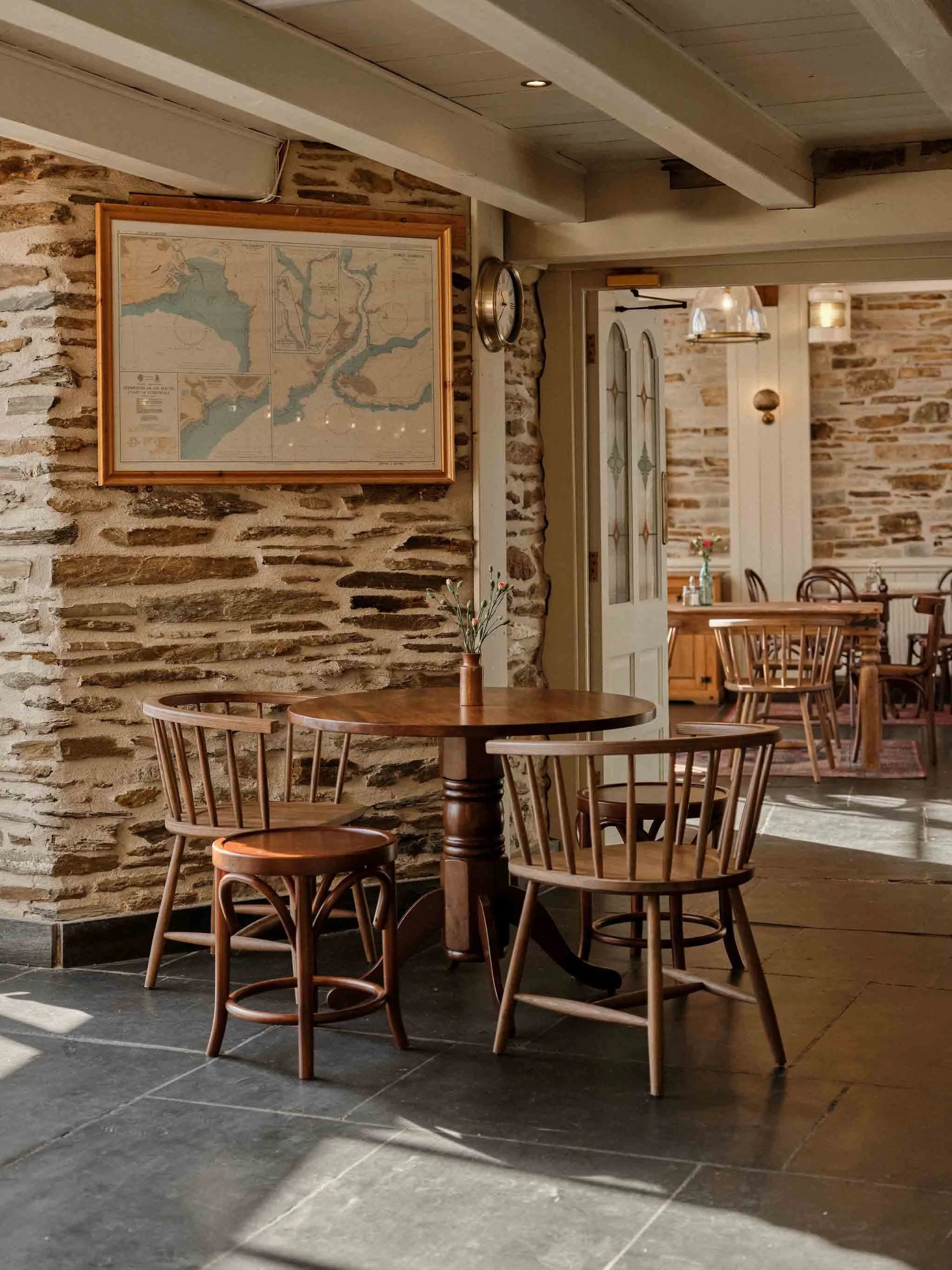 Large Riverside Pub Interior with Cornish stone walls